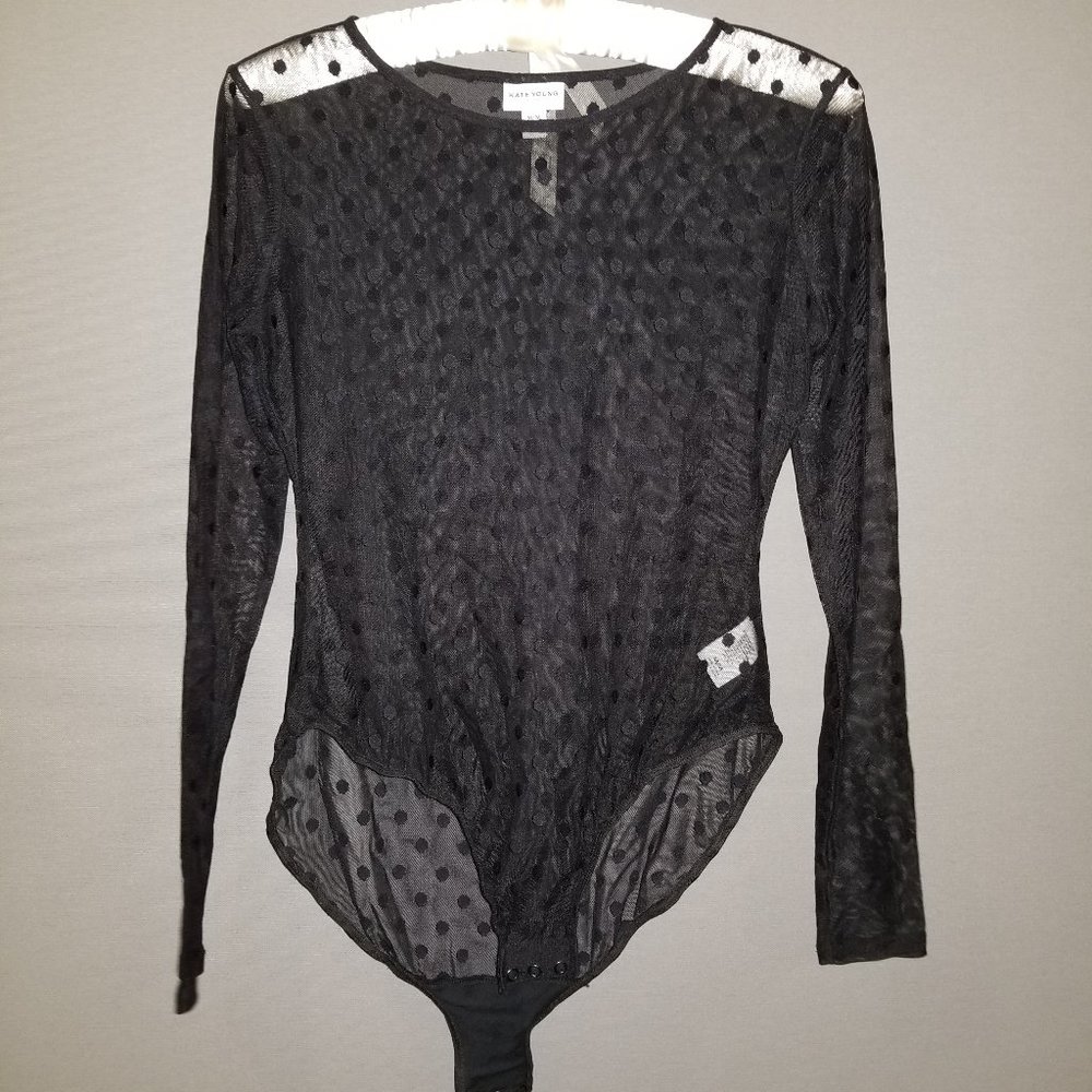 Kate Young lace mesh body suit (M)
